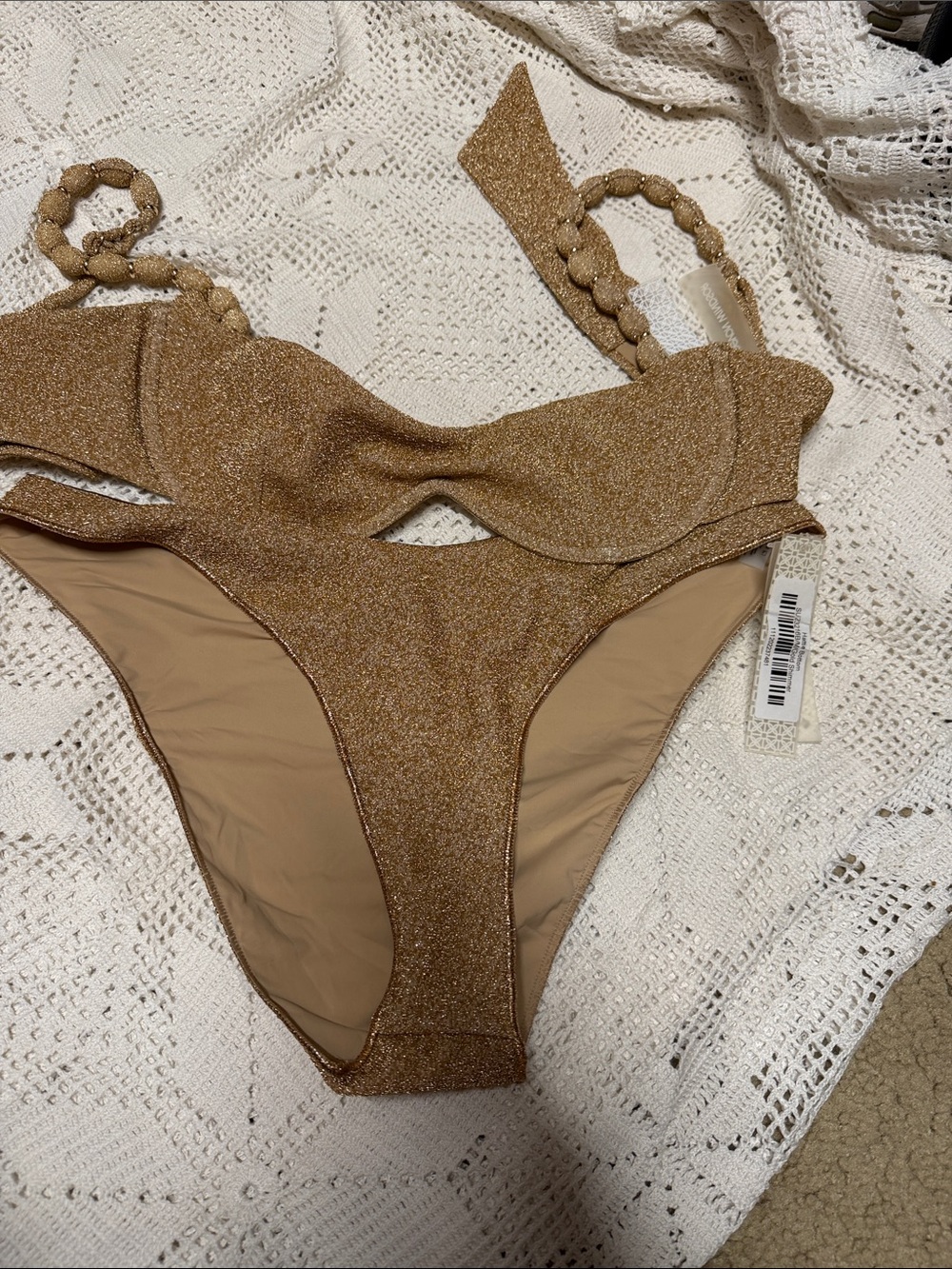Devon Windsor Harriet top & Hattie bottom/ gold shimmer - Picture 5 of 5